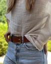 elle bulky belt | 01 | - or, camel &amp; brun