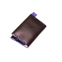 Doomed Slim Card Wallet- dark chocolate &amp; blue
