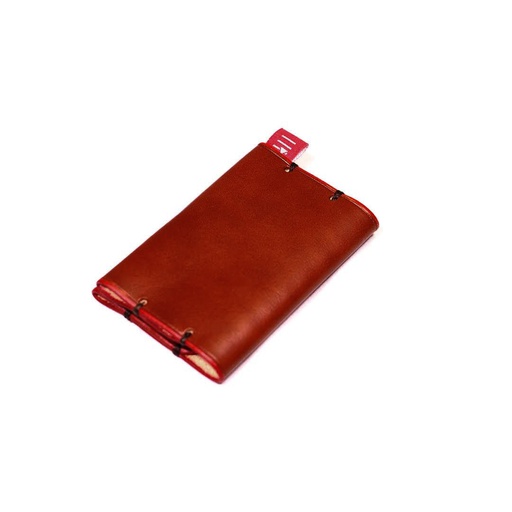 Inferno Slim Card Wallet- camel &amp; red
